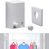 Wall Mounted Retractable Stainless Steel Clothesline for Indoor and Outdoor