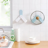 Self Adhesive Wall-Mounted Rotatable Pot Lid Holder