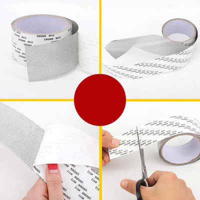 Windows Net Holes Repair Self-adhesive Tape, Wire Mesh Tape Seal for Windows