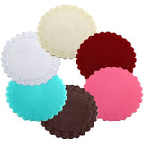 Flower Shaped Heat Resistant Silicone Coasters - 7 Inch (Set of 2)