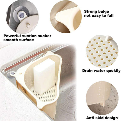 Triangular Sink Strainer Basket (Self Drain Rack)