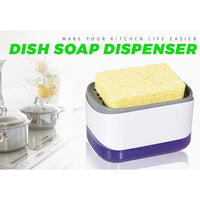 2 in 1 Countertop Soap Pump Dispenser and Sponge Holder