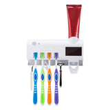 Wall Mount Automatic Toothpaste Dispenser (Solar UV Light Ultraviolet Sterilizer)