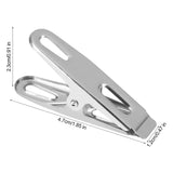 Stainless Steel Cloth Hanging Clips - Clothes Pins (Pack of 20)