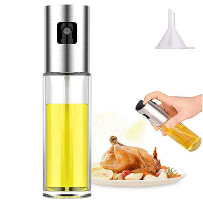 Stainless Steel Glass Oil Spray Bottle