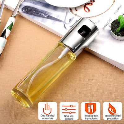 Stainless Steel Glass Oil Spray Bottle