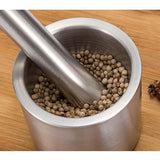 Stainless Steel Mortar & Pestle (Manual Spice and Herb Grinder)
