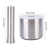 Stainless Steel Mortar & Pestle (Manual Spice and Herb Grinder)