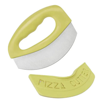 Stainless Steel Multi-Function Pizza Cutter Food Chopper with Protective Sheath