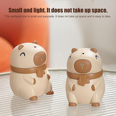 Capybara Shaped Automatic Pop-Up Toothpick Holder