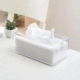 Transparent Tissue Box Holder (Napkin or Tissue Dispenser)