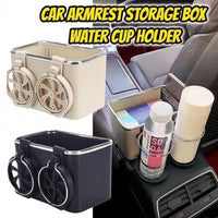 Universal Multifunctional Car Armrest with Storage Box & Cup Holder