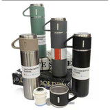 Vacuum Flask Set with 3 Cups for Camping, Travelling or Outdoor