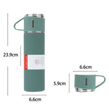 Vacuum Flask Set with 3 Cups for Camping, Travelling or Outdoor