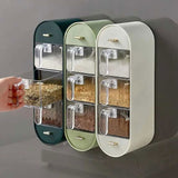 5-Layered Clear Acrylic Wall-Mounted Spice Organizer