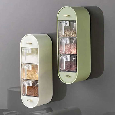 5-Layered Clear Acrylic Wall-Mounted Spice Organizer