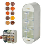 5-Layered Clear Acrylic Wall-Mounted Spice Organizer