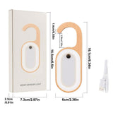 Rechargeable Motion Sensor Door Handle Night Light with Message Memo Board (Wooden Finish)