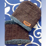 Unisex Woolen Beanie Cap with Neck Warmer (Free Size)