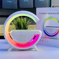 XM-11 Wireless Charger and Wireless Bluetooth Speaker (Rainbow Light Ambient)